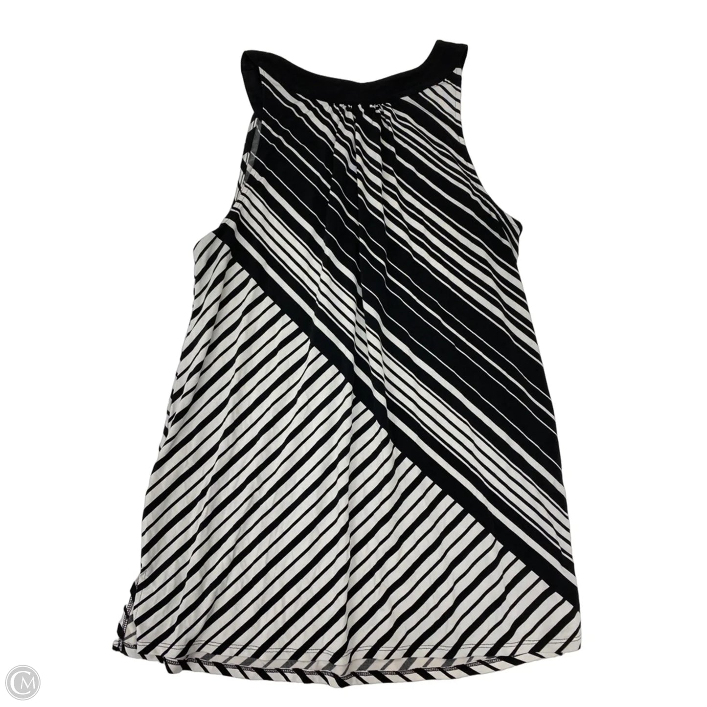 Blouse Sleeveless By White House Black Market In Black & White, Size: Xl