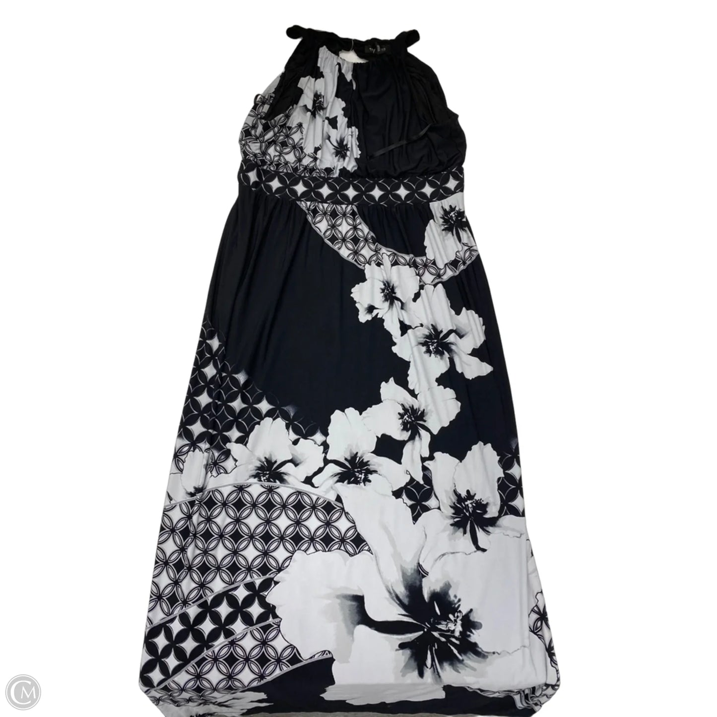 Dress Casual Maxi By White House Black Market In Black & White, Size: Xl