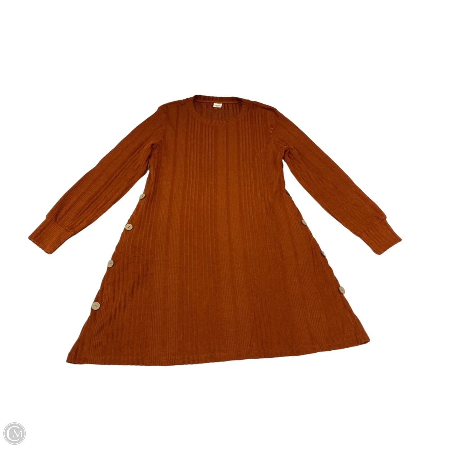 Sweater By Clothes Mentor In Orange, Size: Xl