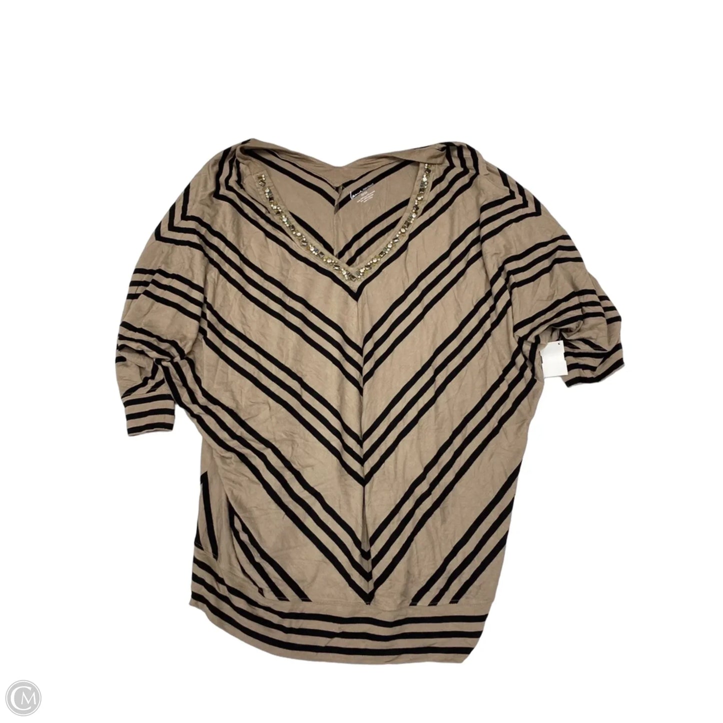 Top 3/4 Sleeve By Lane Bryant In Striped Pattern, Size: 3x