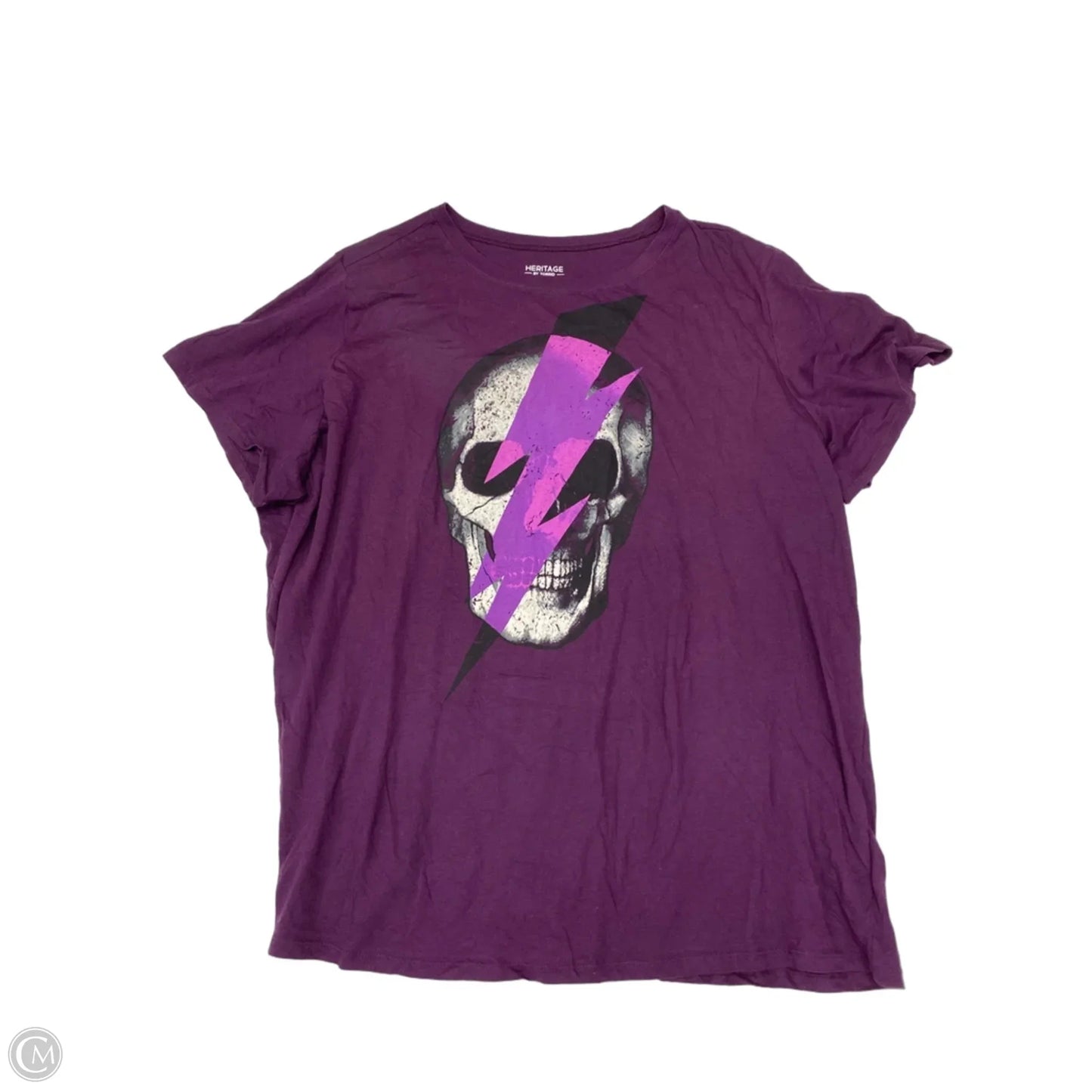 Top Short Sleeve Basic By Torrid In Purple, Size: 3x