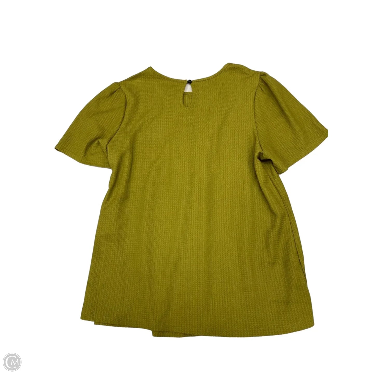 Top Short Sleeve By Shein In Green, Size: L