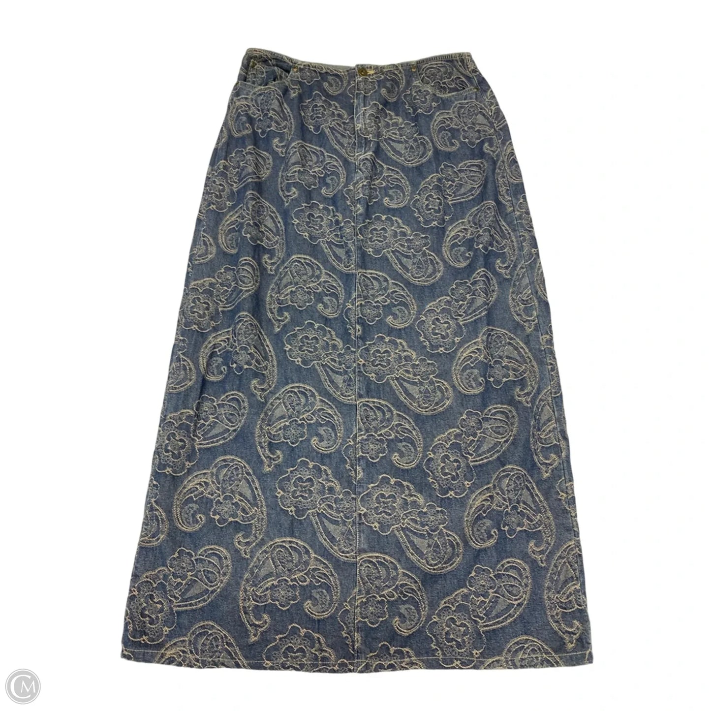 Skirt Maxi By Liz Claiborne In Blue Denim, Size: 12