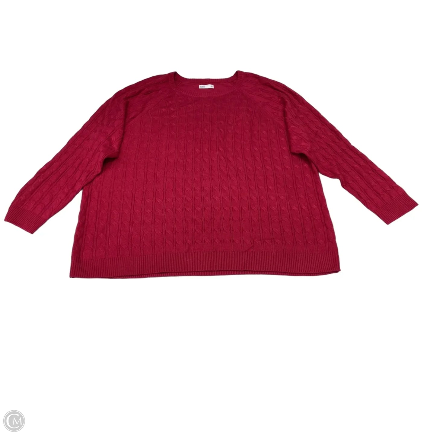 Sweater By Croft And Barrow In Pink, Size: 3x