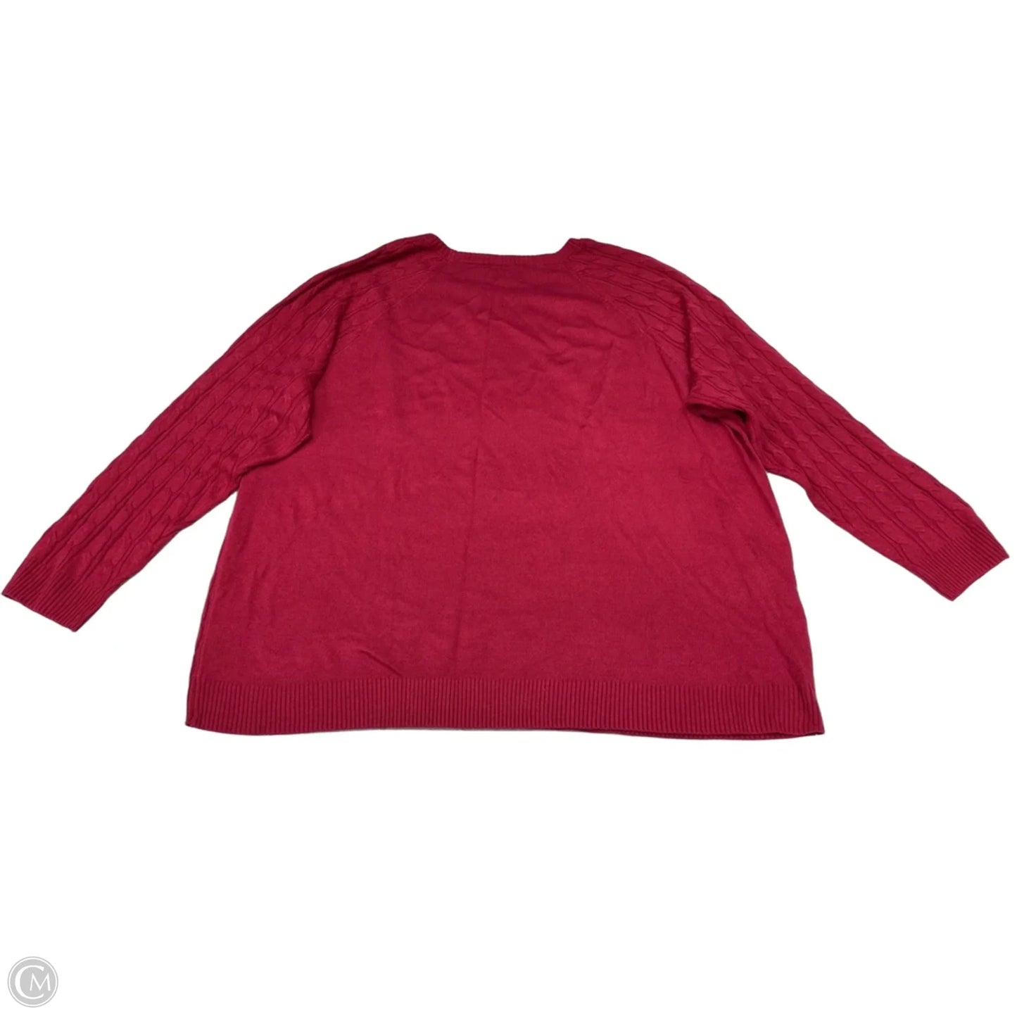 Sweater By Croft And Barrow In Pink, Size: 3x