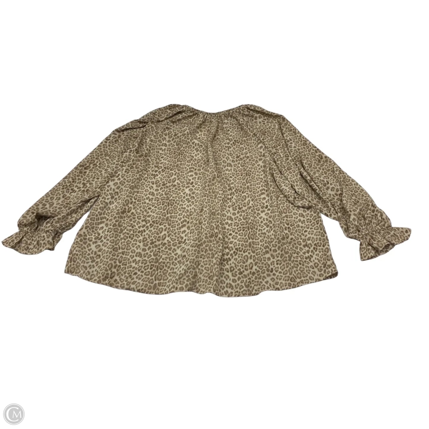 Blouse Long Sleeve By Torrid In Animal Print, Size: 3x