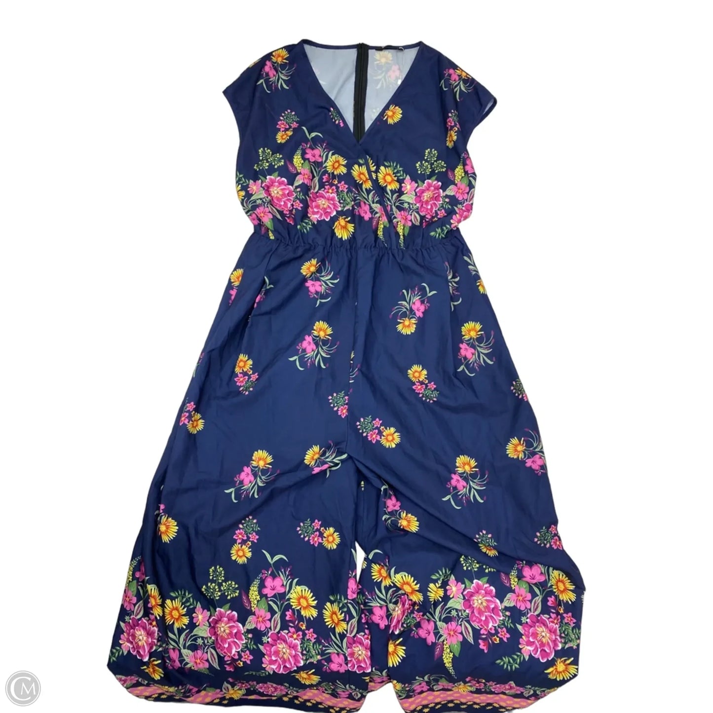 Jumpsuit By Bloomchic In Blue, Size: 3x