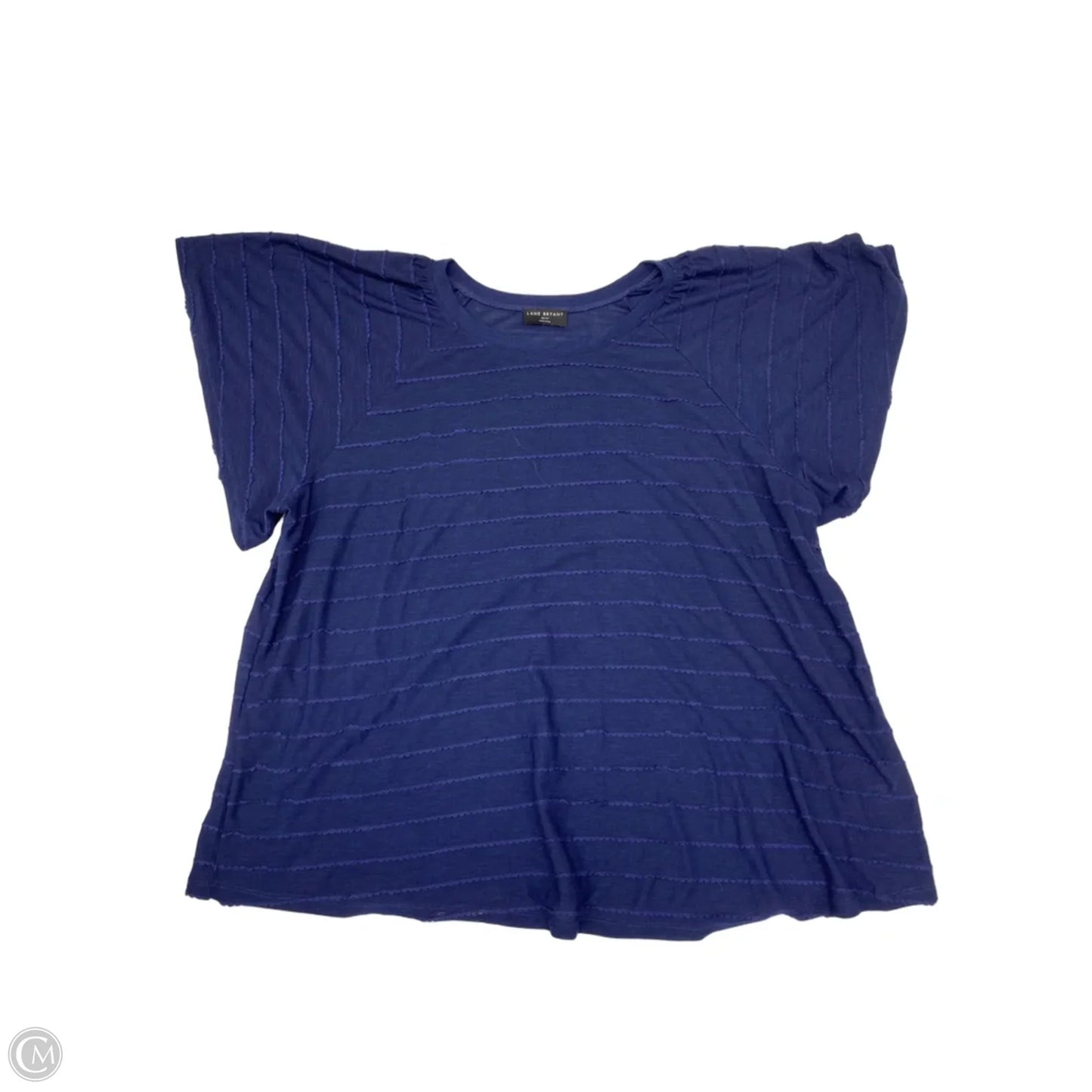 Top Short Sleeve Basic By Lane Bryant In Navy, Size: 3x