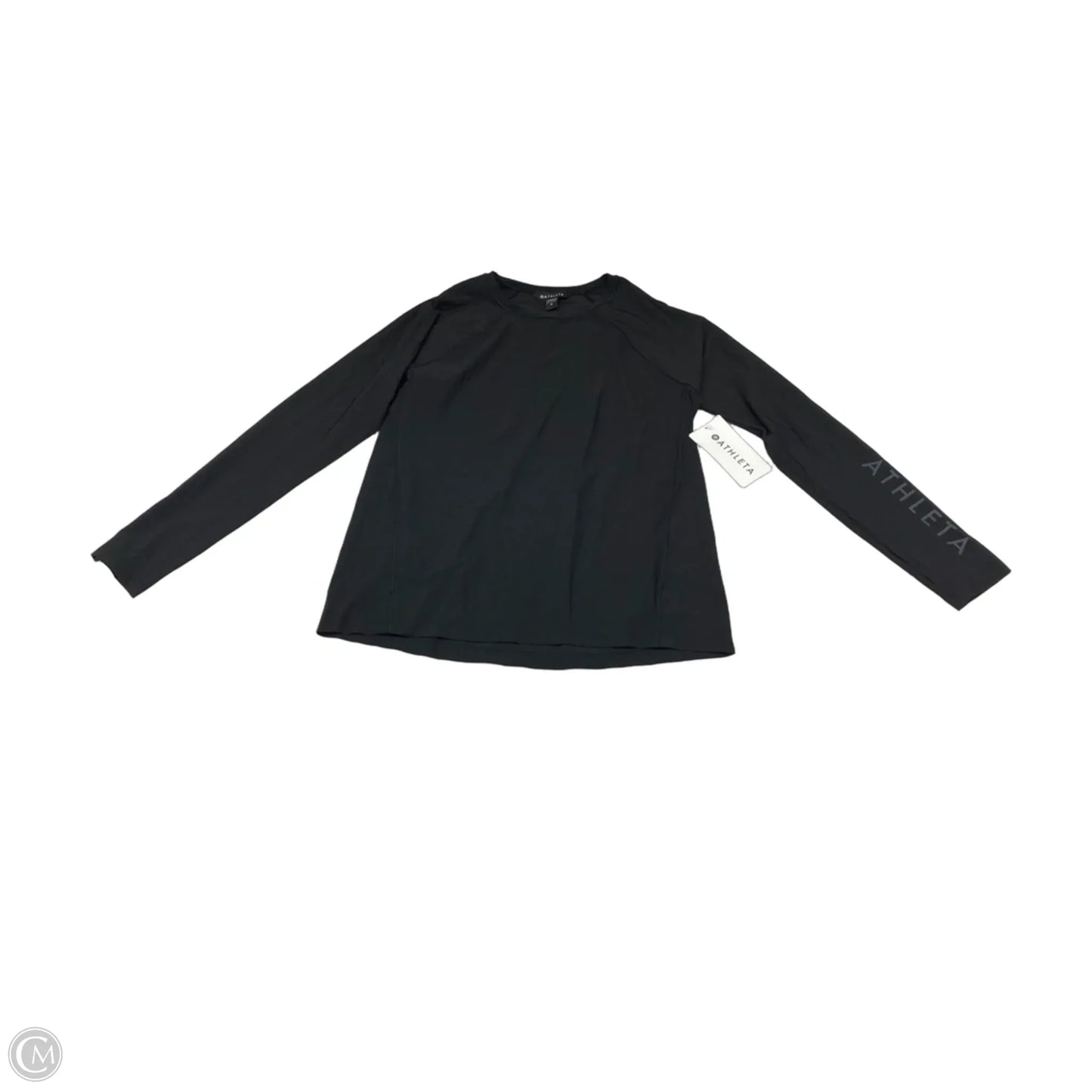 Athletic Top Long Sleeve Crewneck By Athleta In Black, Size: M