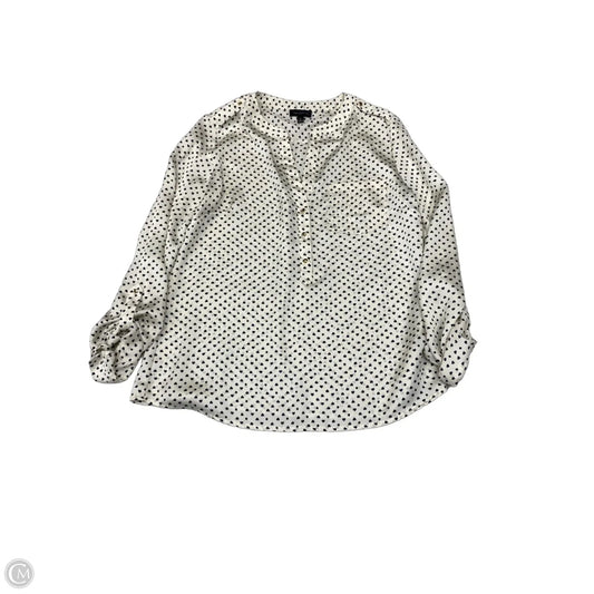 Blouse Long Sleeve By Limited In Polkadot Pattern, Size: M