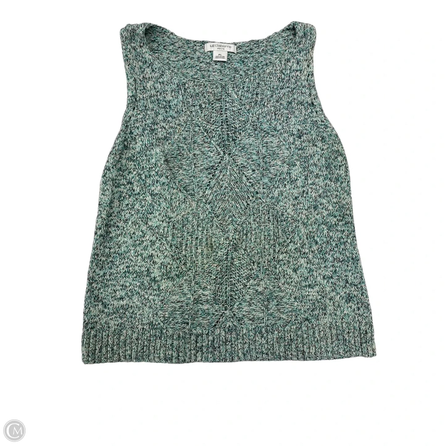 Top Sleeveless By Liz Claiborne In Green, Size: Lp