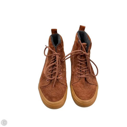 Shoes Sneakers By Vans In Brown, Size: 8.5