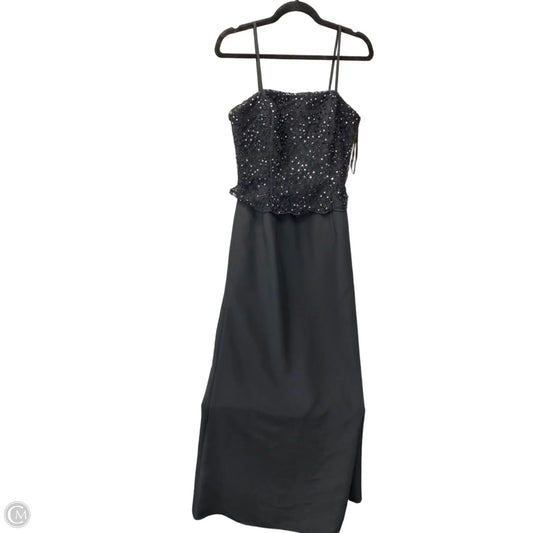 Dress Party Long By Clothes Mentor In Black, Size: 8