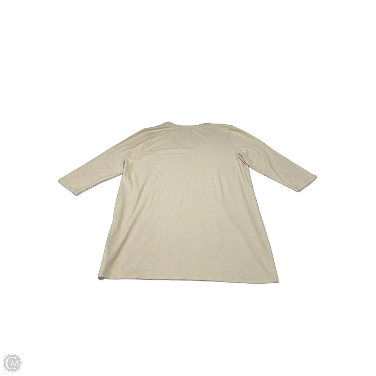 Top Long Sleeve By New York And Co In Beige, Size: Xxl