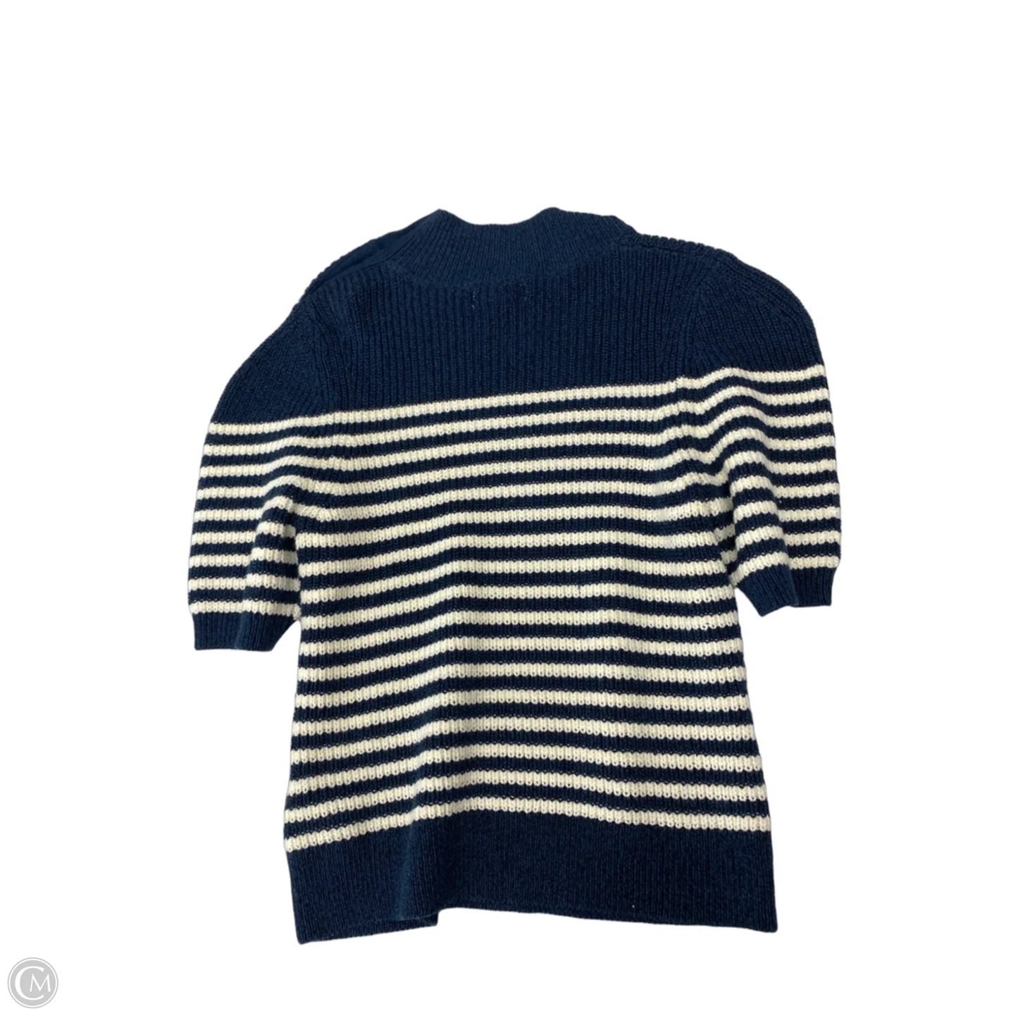 Sweater Short Sleeve By Maeve In Striped Pattern, Size: S