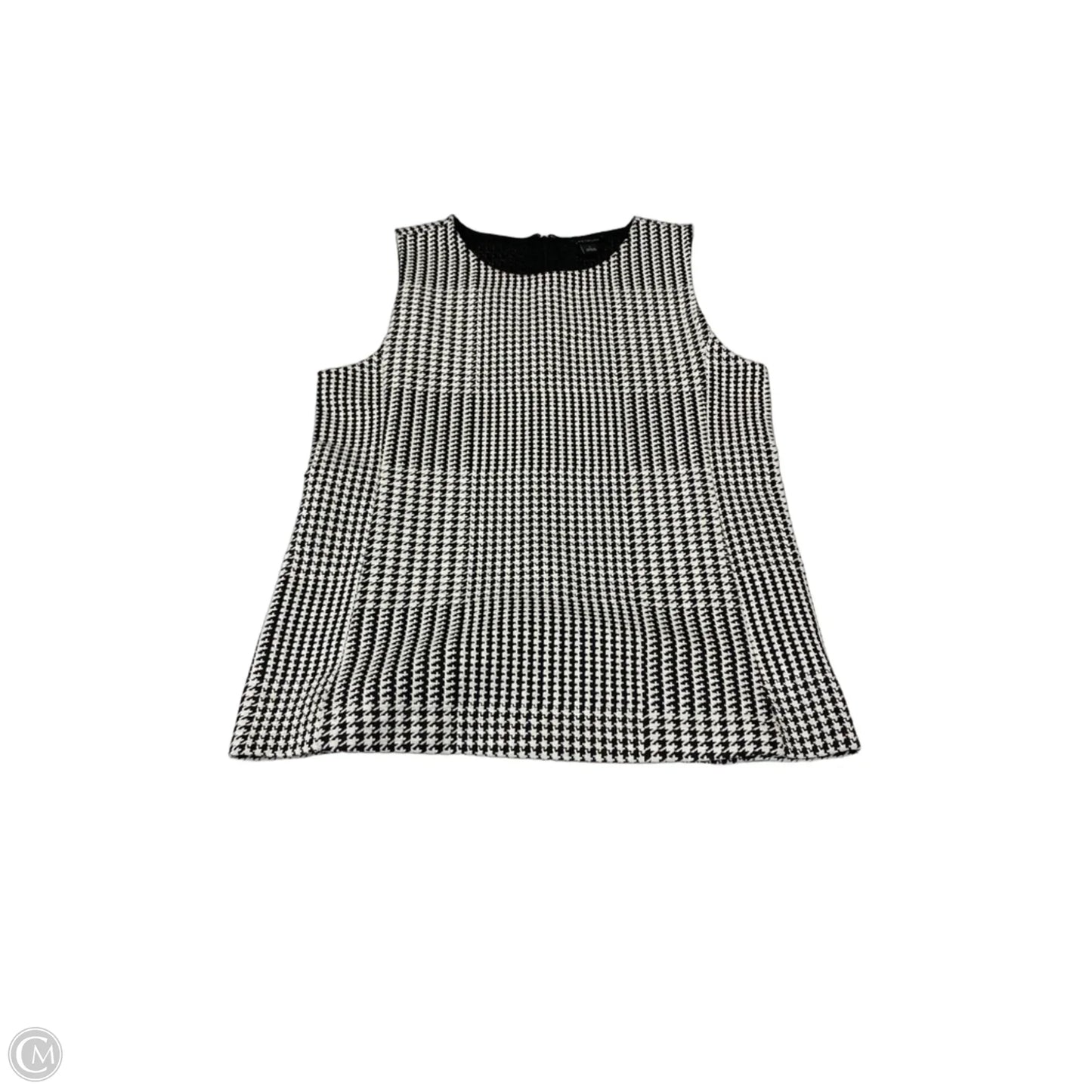 Top Sleeveless By Ann Taylor In Black & White, Size: S