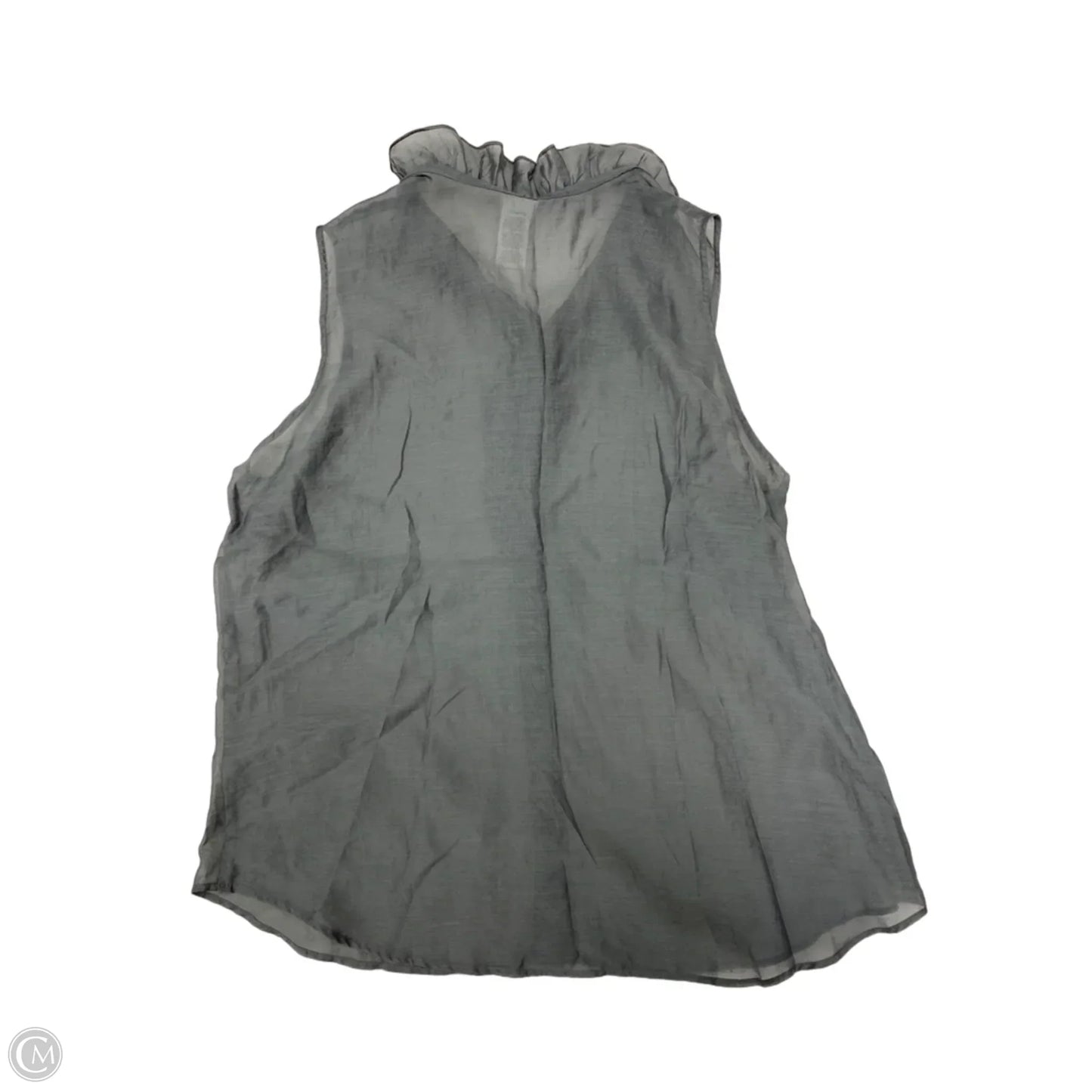 Top Sleeveless By Cabi In Grey, Size: L