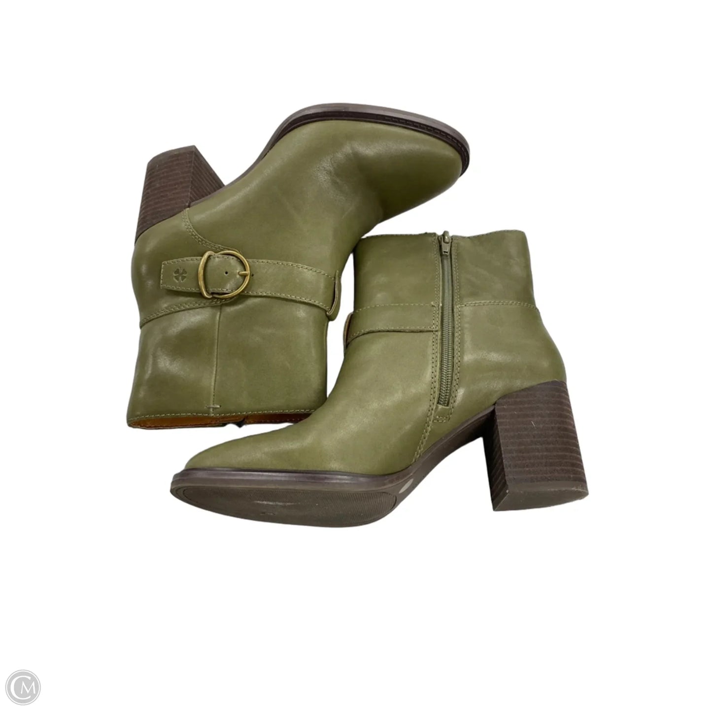 Boots Ankle Heels By Lucky Brand In Green, Size: 9.5