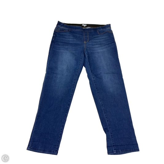 Jeans Skinny By Croft And Barrow In Blue, Size: 16