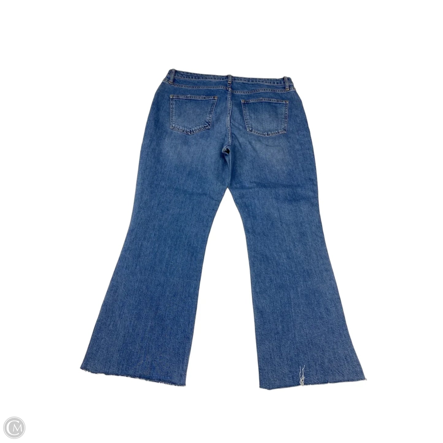Jeans Straight By Topshop In Blue, Size: 16