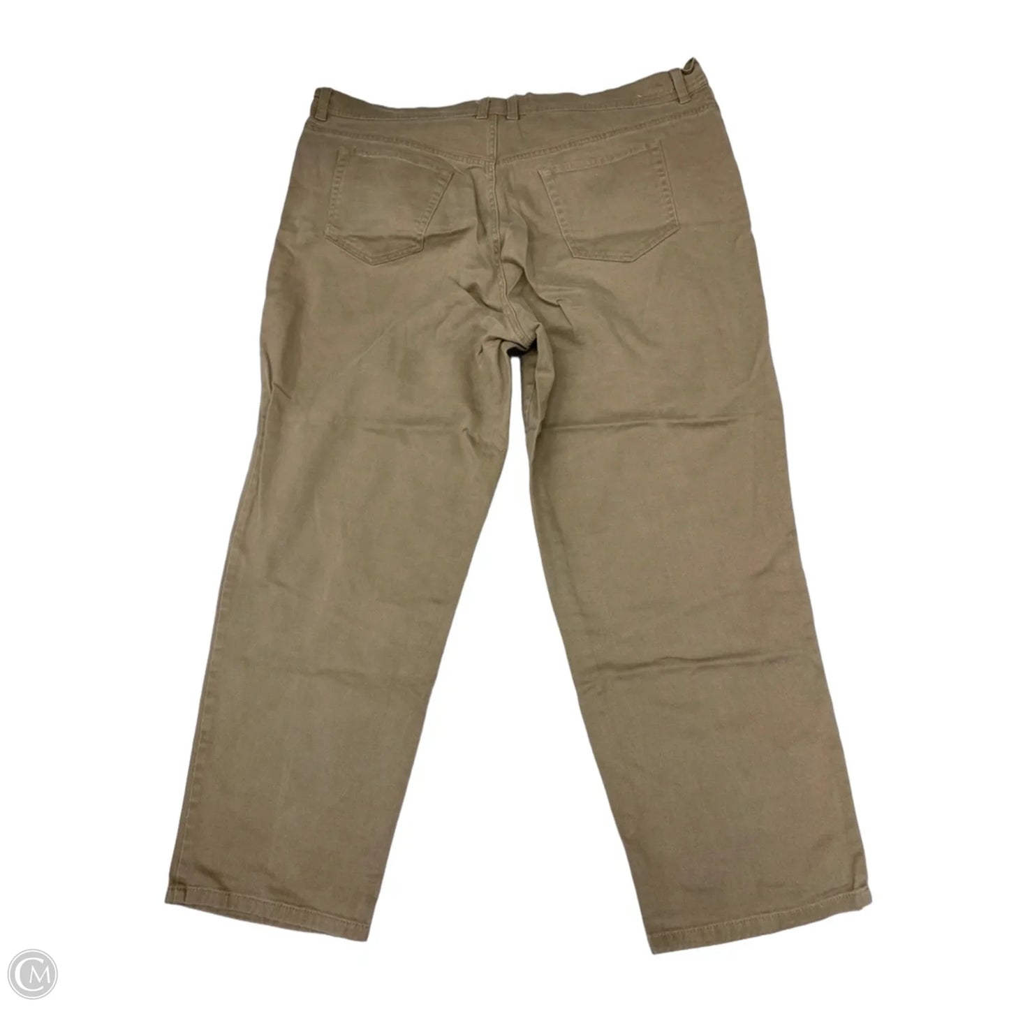 Jeans Straight By Gloria Vanderbilt In Tan, Size: 22