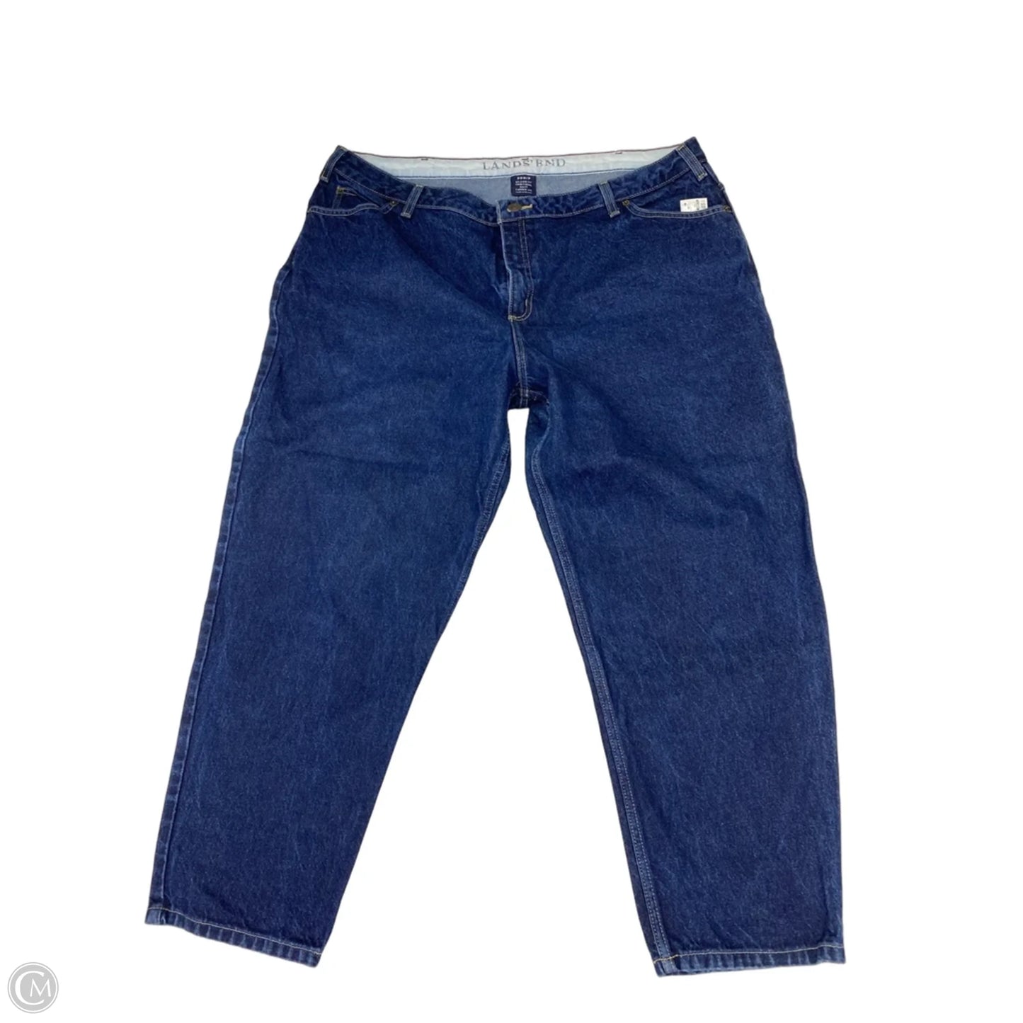 Jeans Straight By Lands End In Blue, Size: 20
