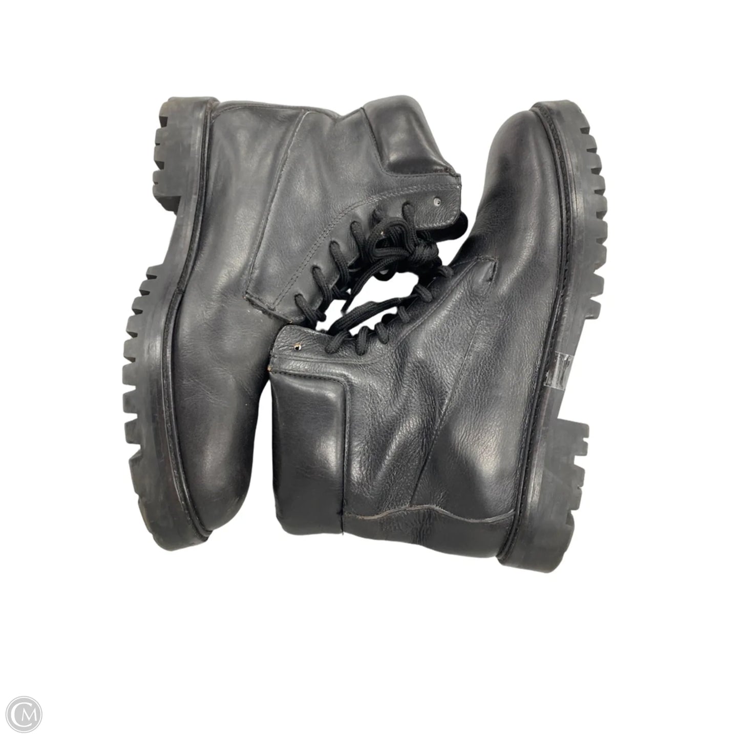 Boots Combat By Vince In Black, Size: 7.5