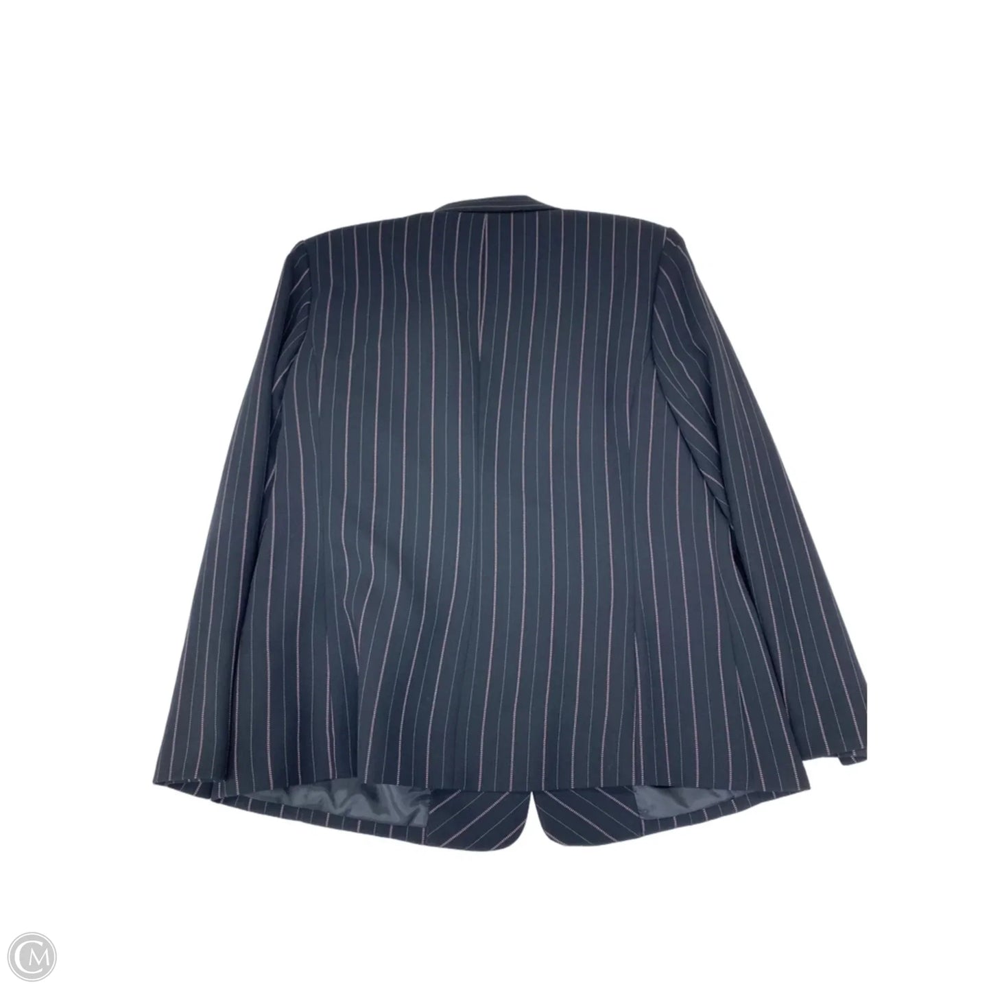 Blazer By Laura Scott In Black & Pink, Size: Xl