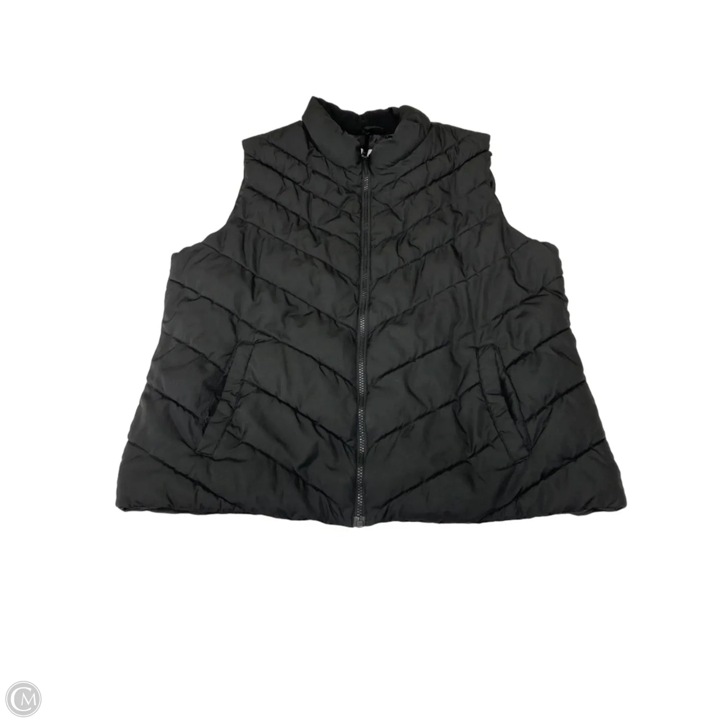 Vest Puffer & Quilted By Gap In Black, Size: Xl