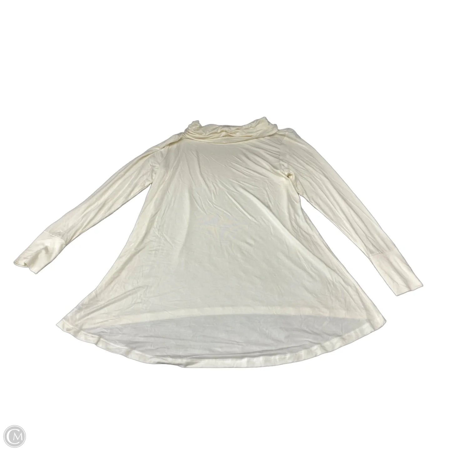 Top Long Sleeve By Cuddl Duds In Cream, Size: Xl