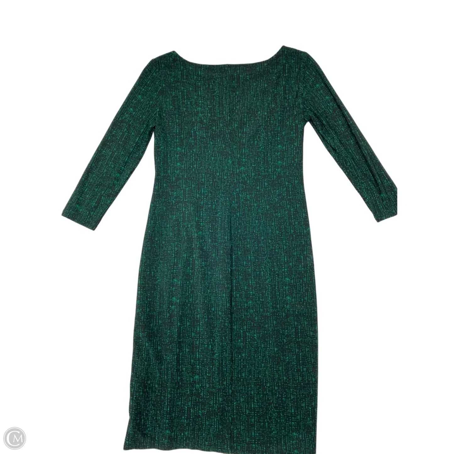 Dress Work By Evan-picone In Black & Green, Size: S