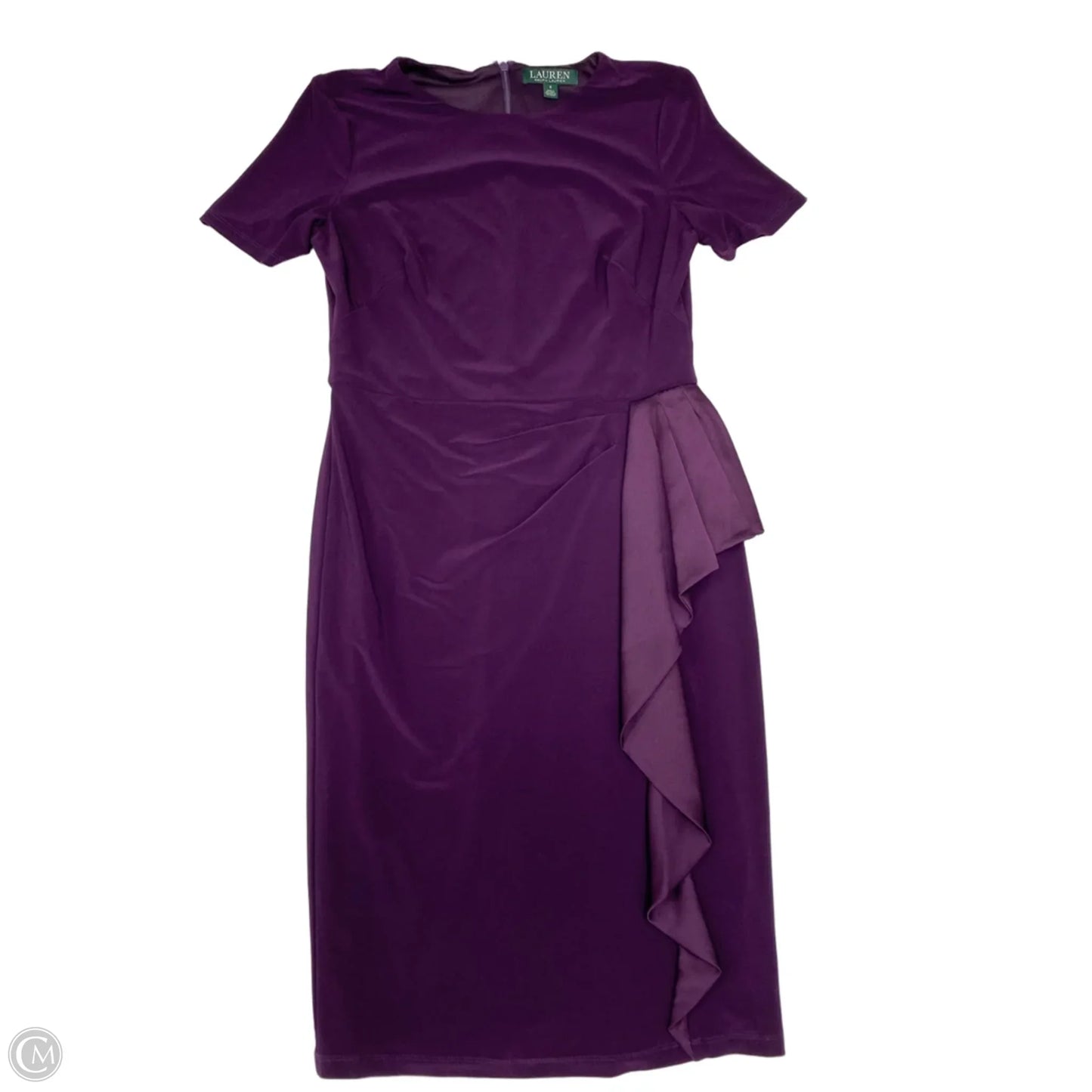 Dress Work By Lauren By Ralph Lauren In Purple, Size: S