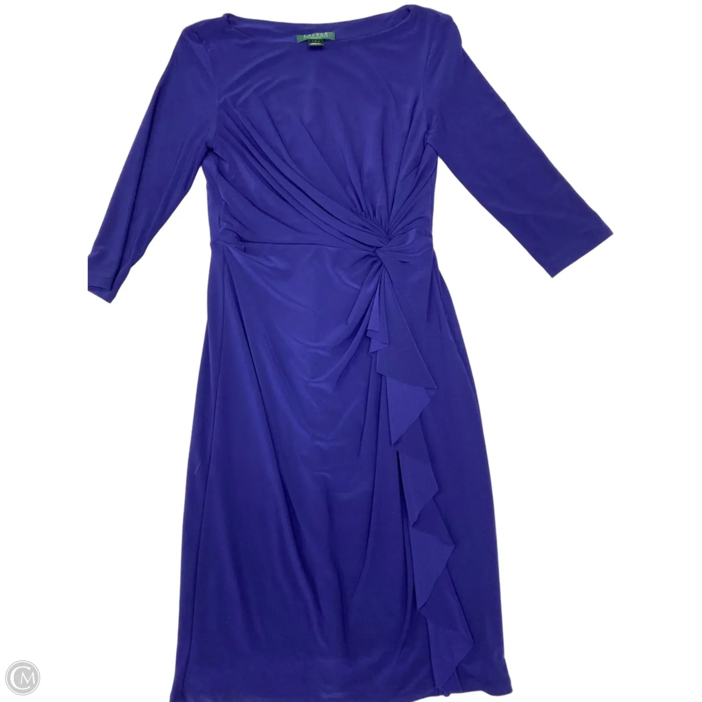 Dress Work By Lauren By Ralph Lauren In Blue, Size: S