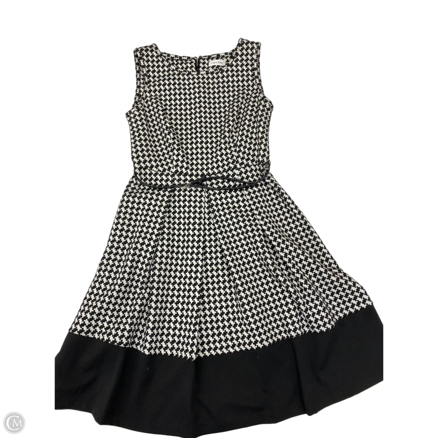 Dress Work By Calvin Klein In Black & White, Size: S