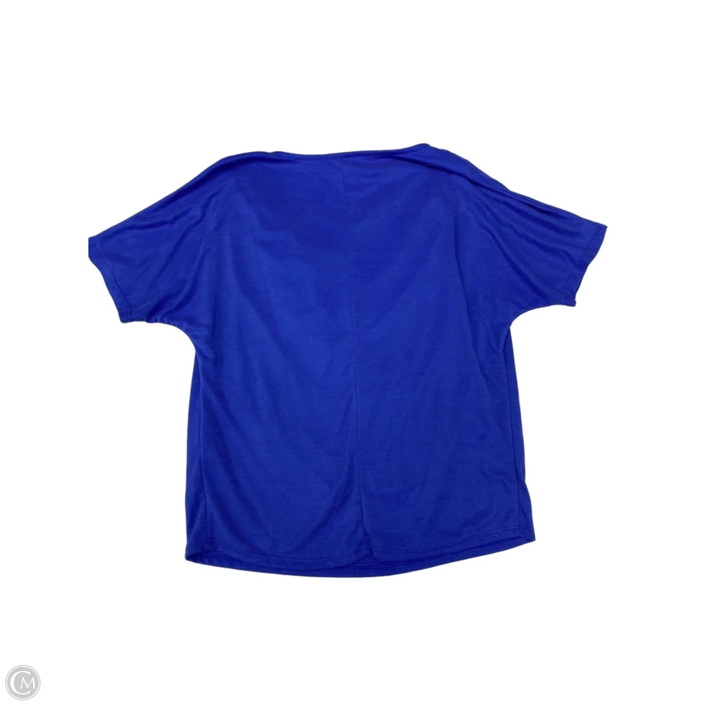 Top Short Sleeve By Green Envelope In Blue, Size: S