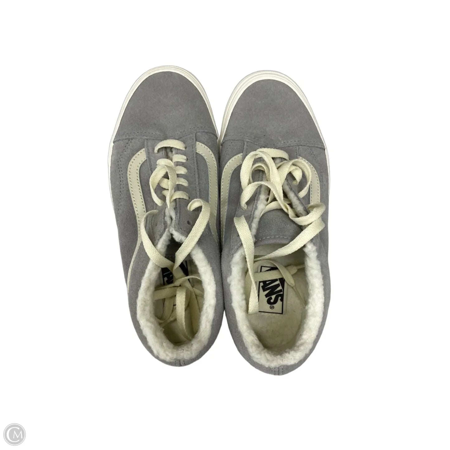 Shoes Sneakers By Vans In Grey, Size: 7.5
