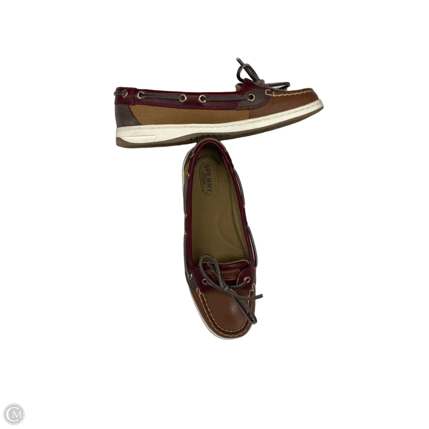 Shoes Flats By Sperry In Brown & Red, Size: 7.5