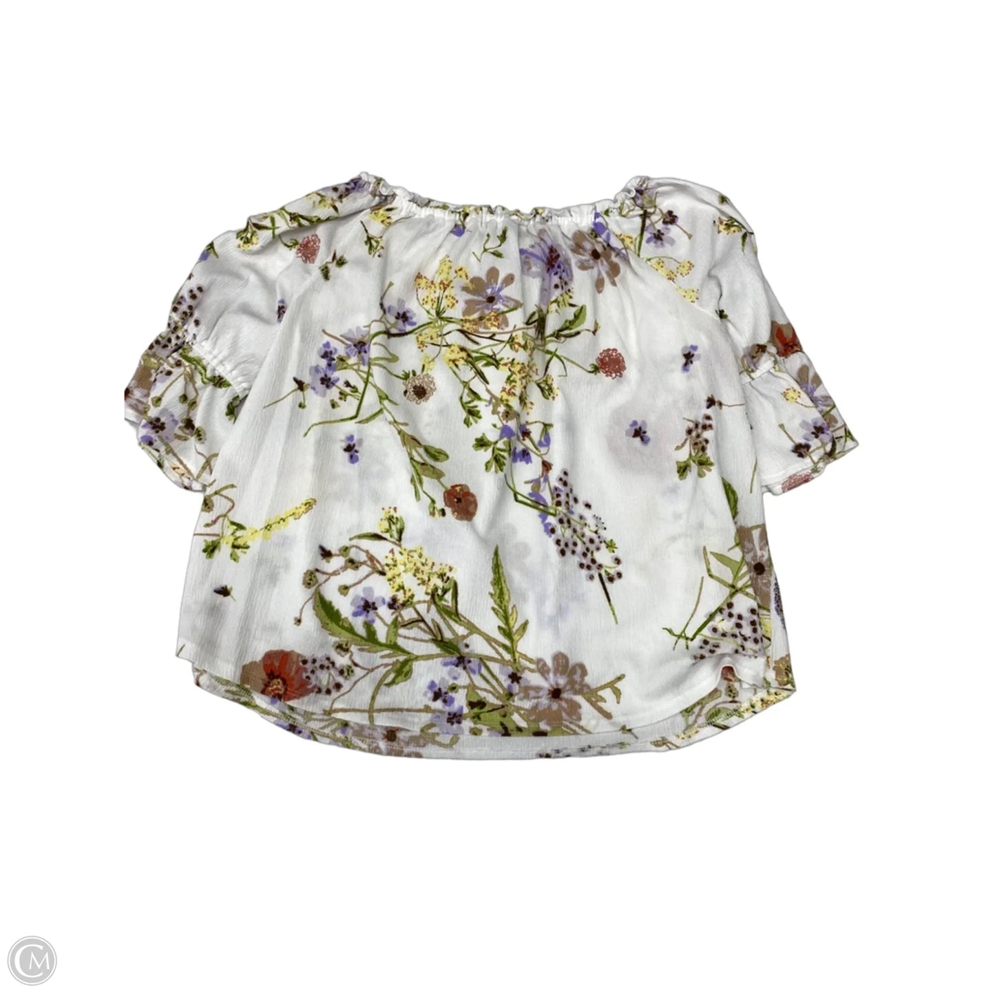 Top 3/4 Sleeve By Clothes Mentor In Floral Print, Size: L