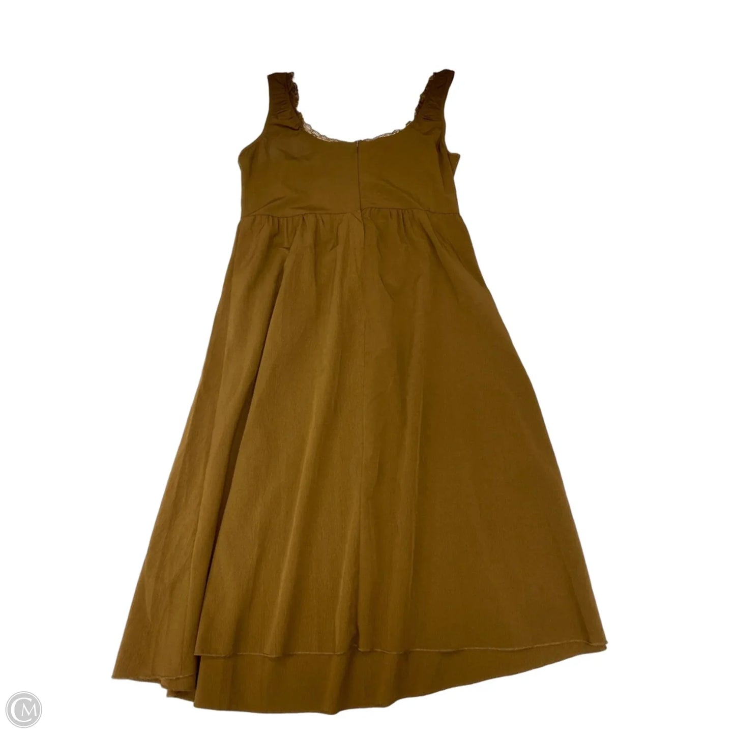 Dress Casual Midi By Clothes Mentor In Brown, Size: 1x