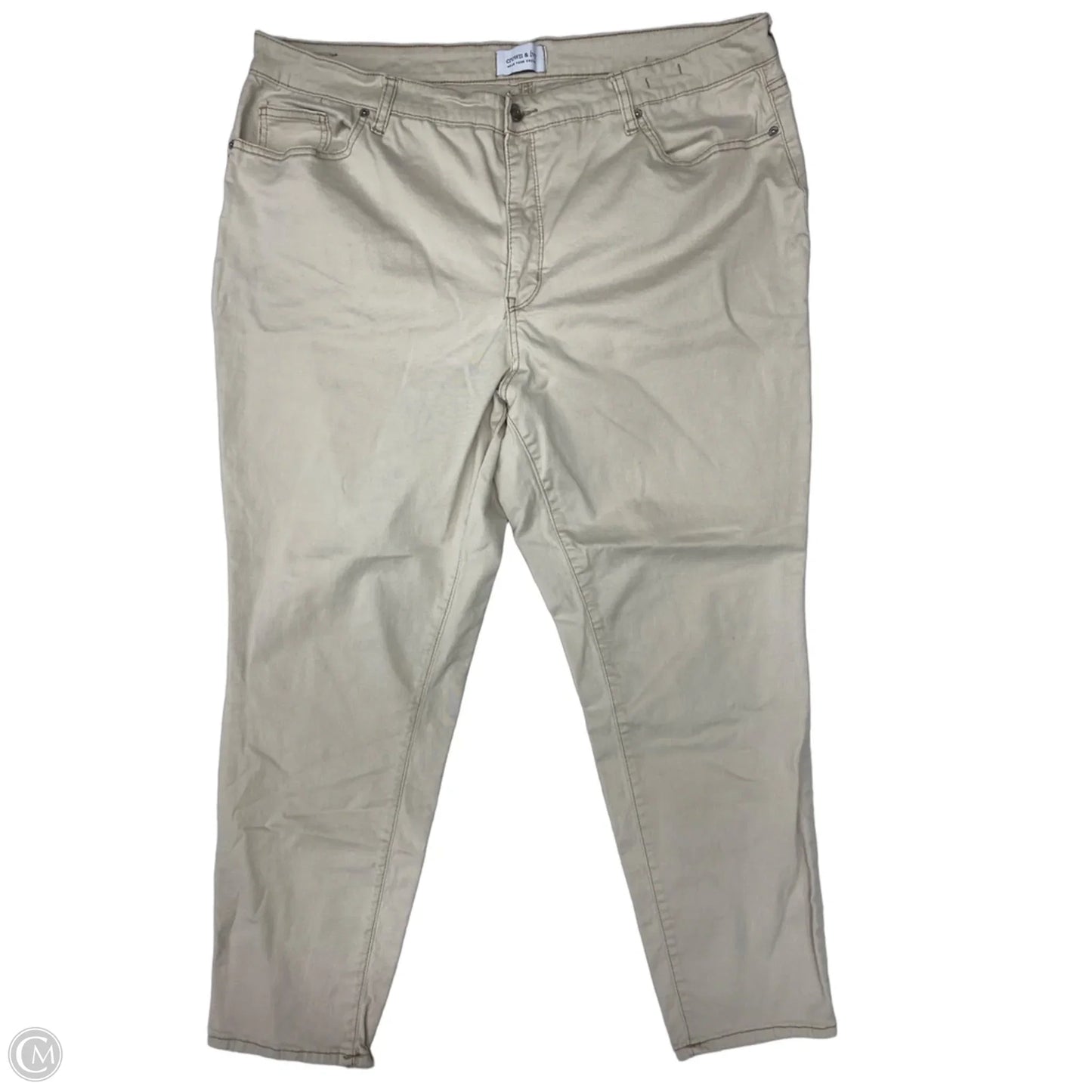 Pants Chinos & Khakis By Crown And Ivy In Beige, Size: 20