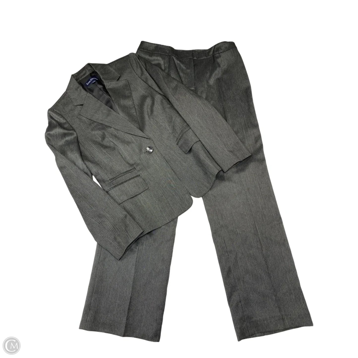 Pants Suit 2pc By Evan-picone In Grey, Size: 8