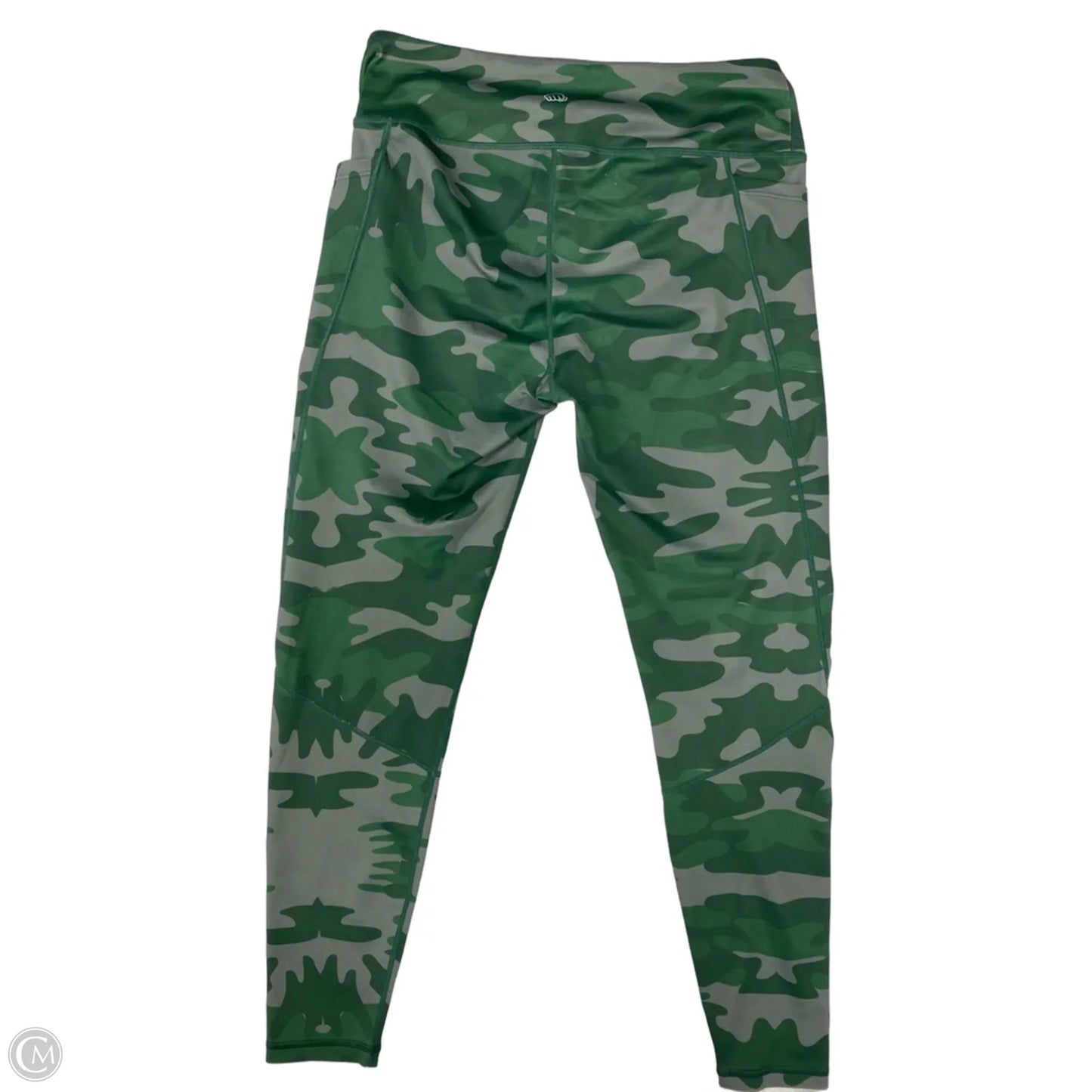Athletic Leggings By Clothes Mentor In Green & Grey, Size: L