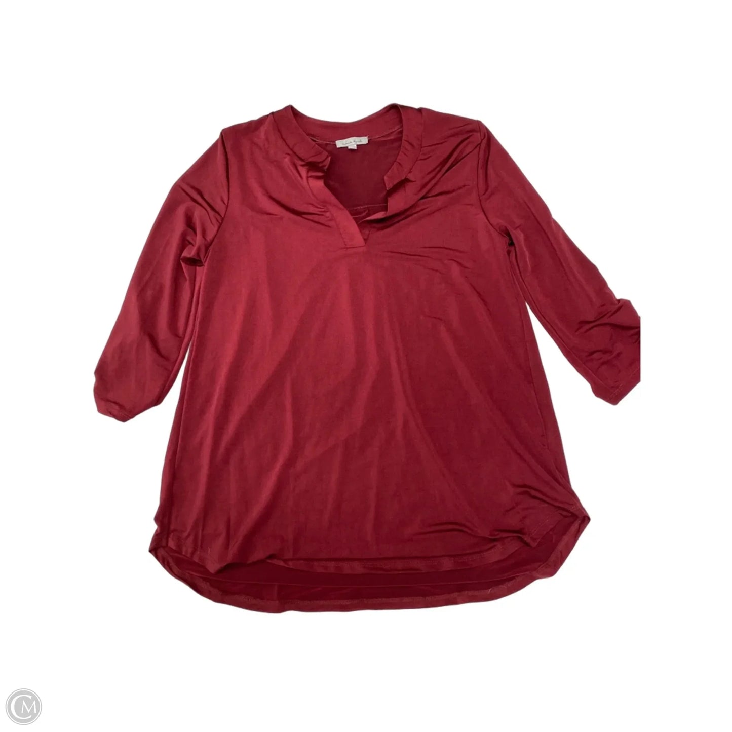 Top Long Sleeve By White Birch In Maroon, Size: S