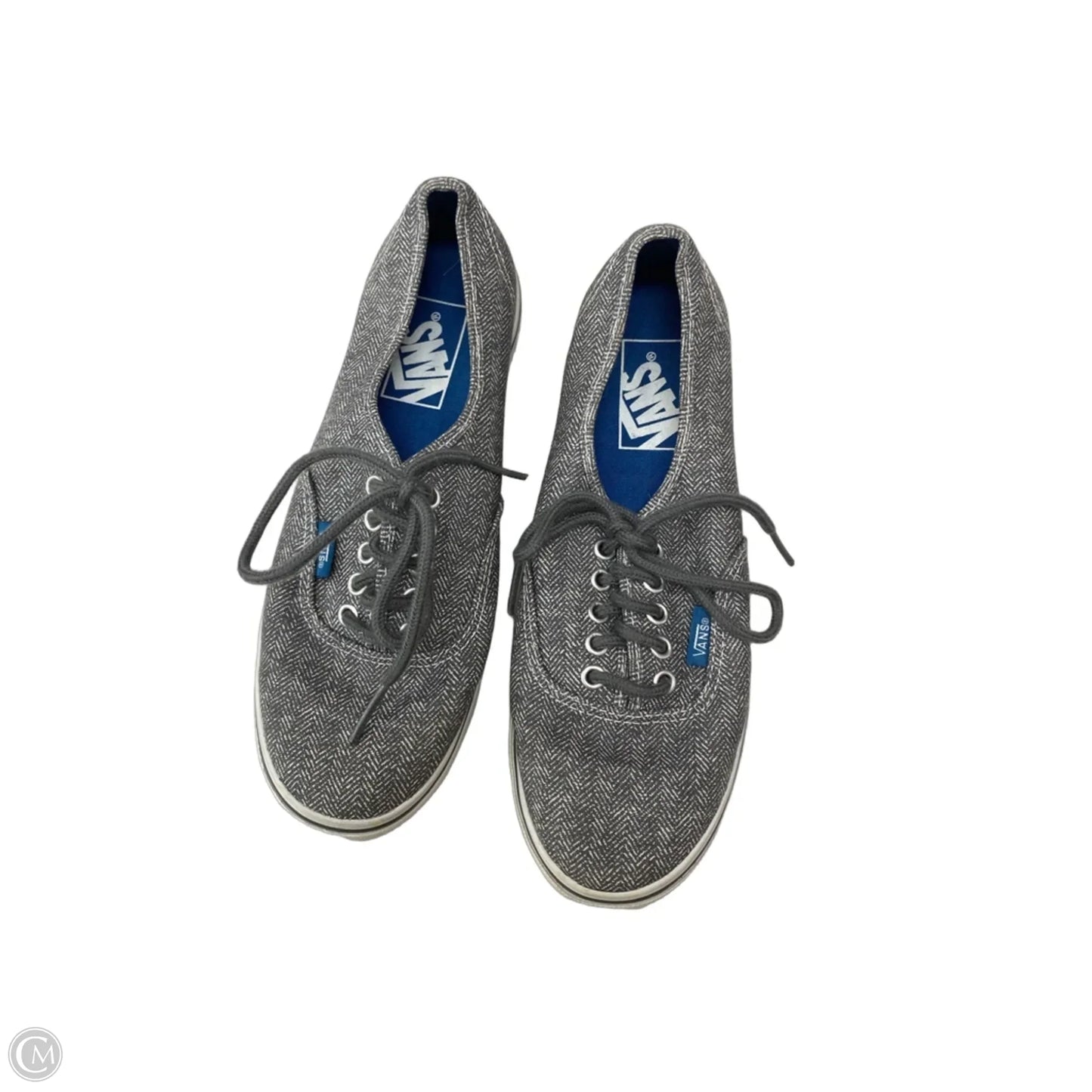 Shoes Athletic By Vans In Grey & White, Size: 6