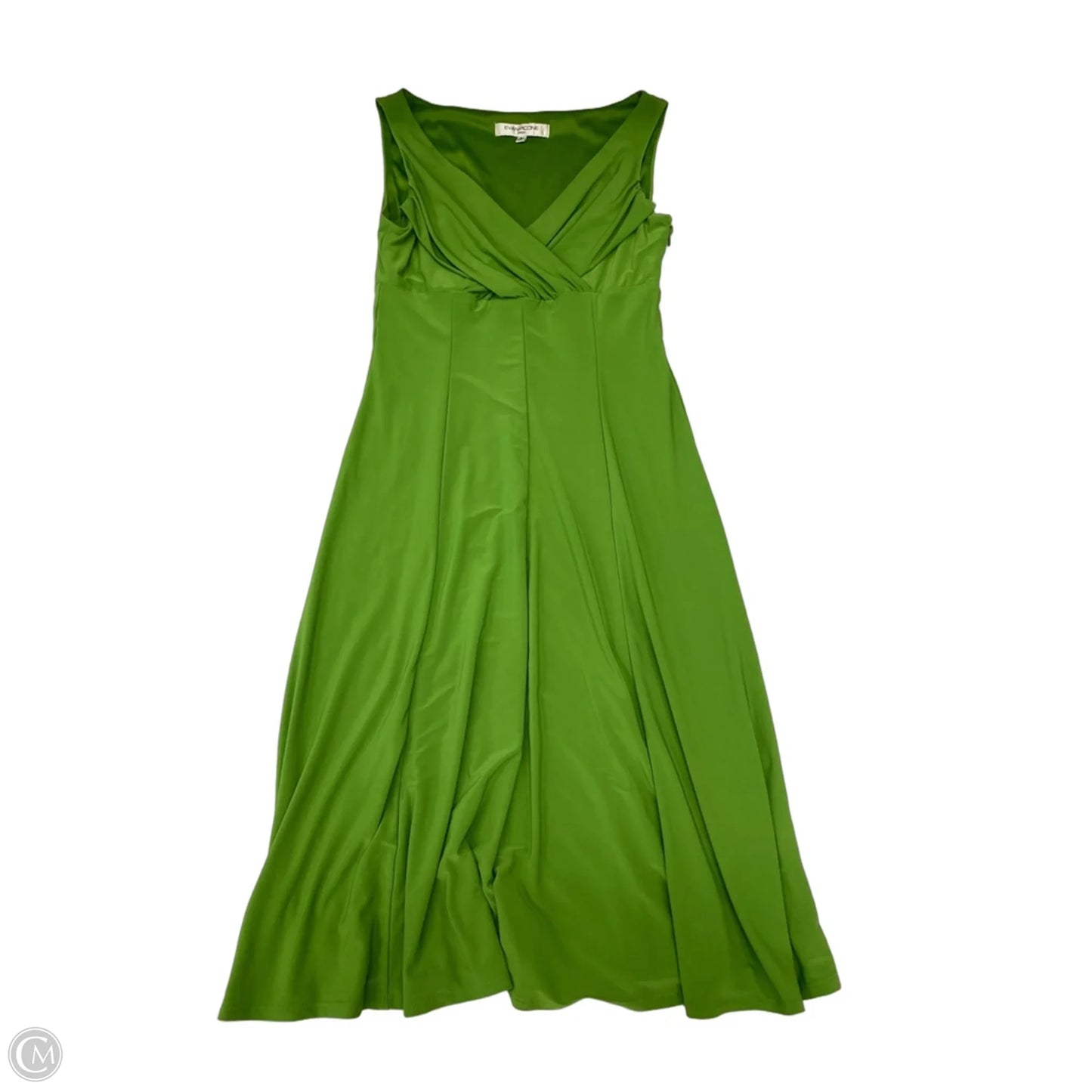 Dress Casual Midi By Evan-picone In Green, Size: M