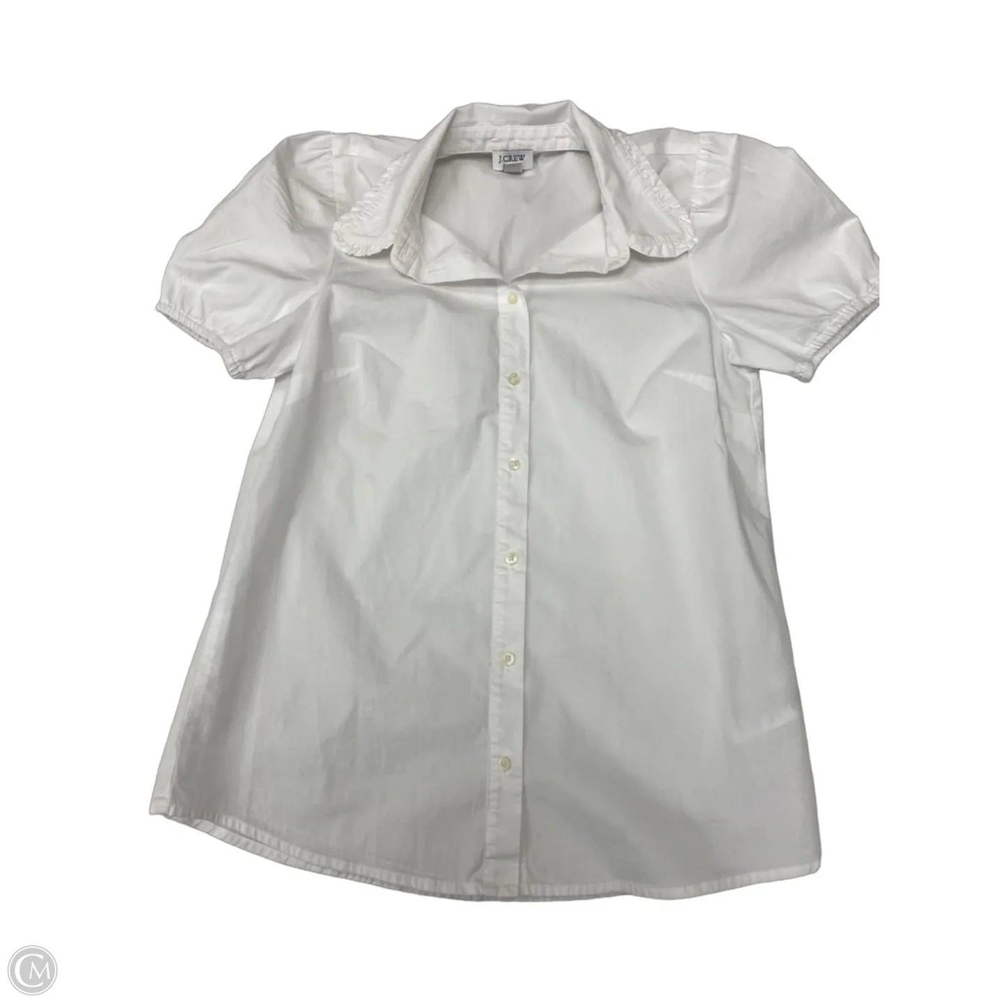 Top Short Sleeve By J. Crew In White, Size: Xs