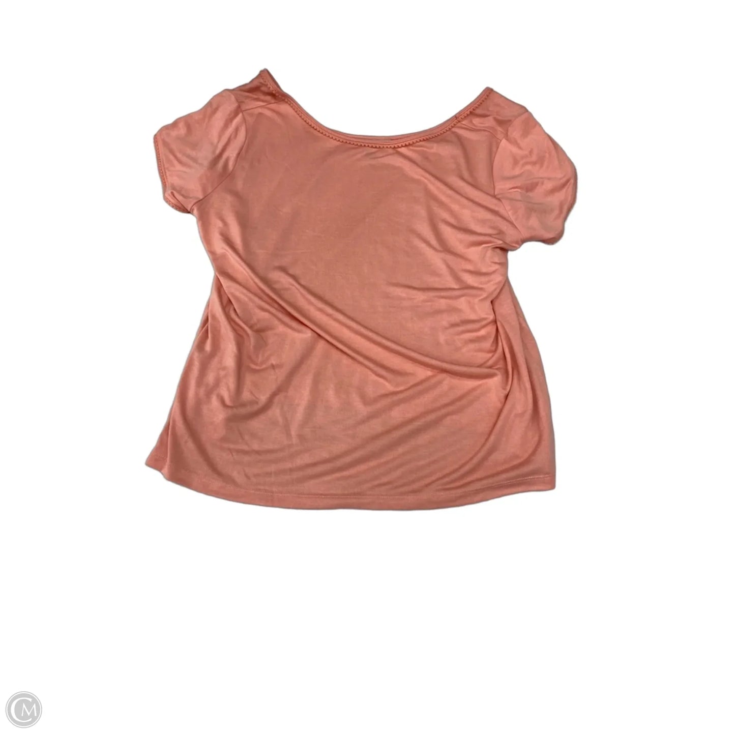 Blouse Short Sleeve By Ryegrass In Peach, Size: Xxl