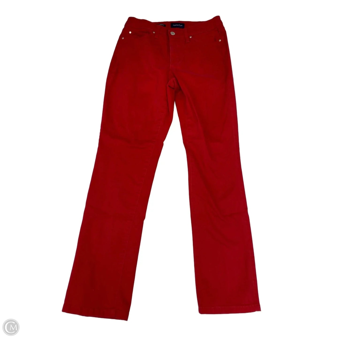 Jeans Straight By Charter Club In Red, Size: 4p