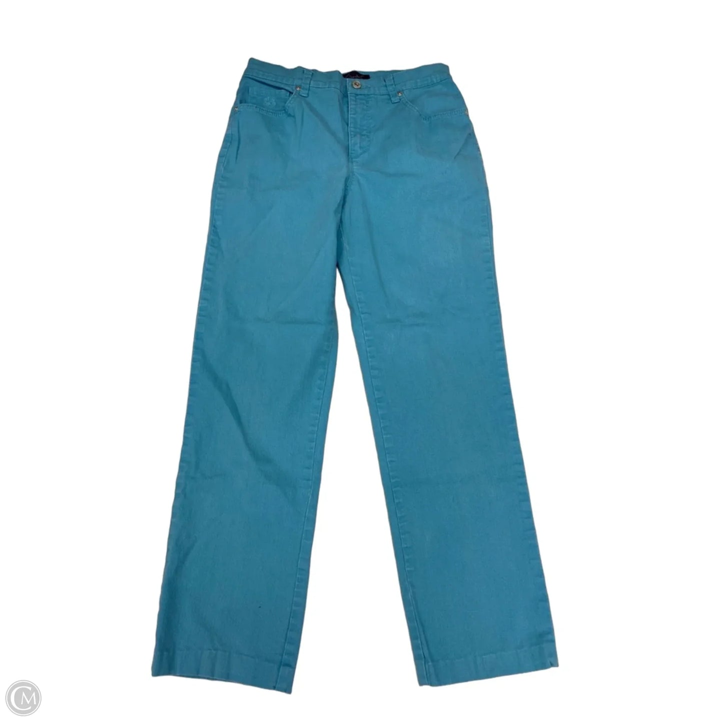 Jeans Straight By Gloria Vanderbilt In Aqua, Size: 6