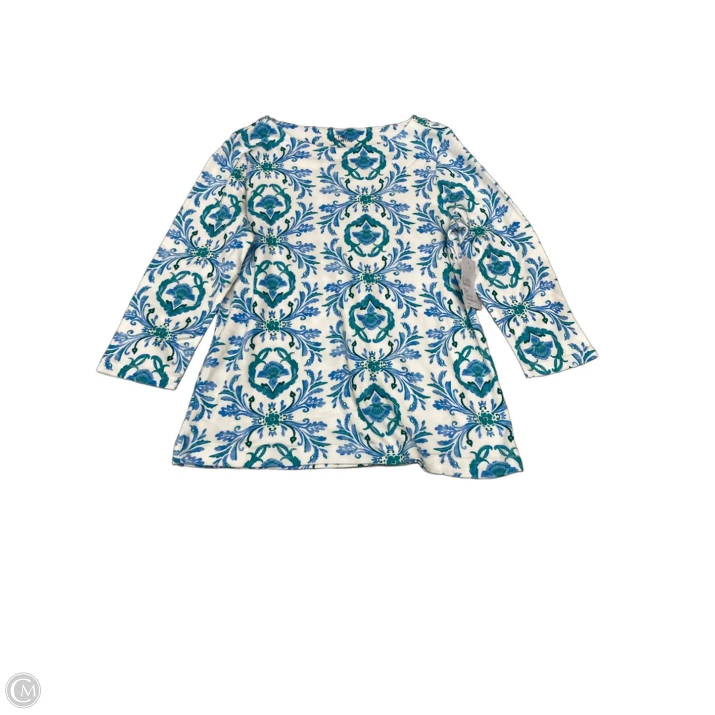 Top 3/4 Sleeve By Croft And Barrow In Paisley Print, Size: Sp